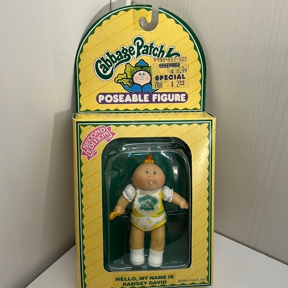 Vintage 1984 Cabbage Patch Poseable Figure second Edition Ramsey David‎